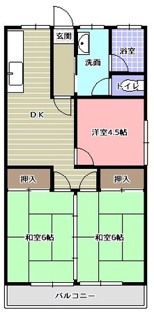 ロマーノハイツ加津佐Bの物件間取画像